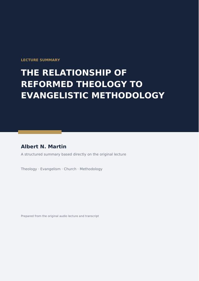 The Relationship Between Reformed Theology and Evangelistic Methodology